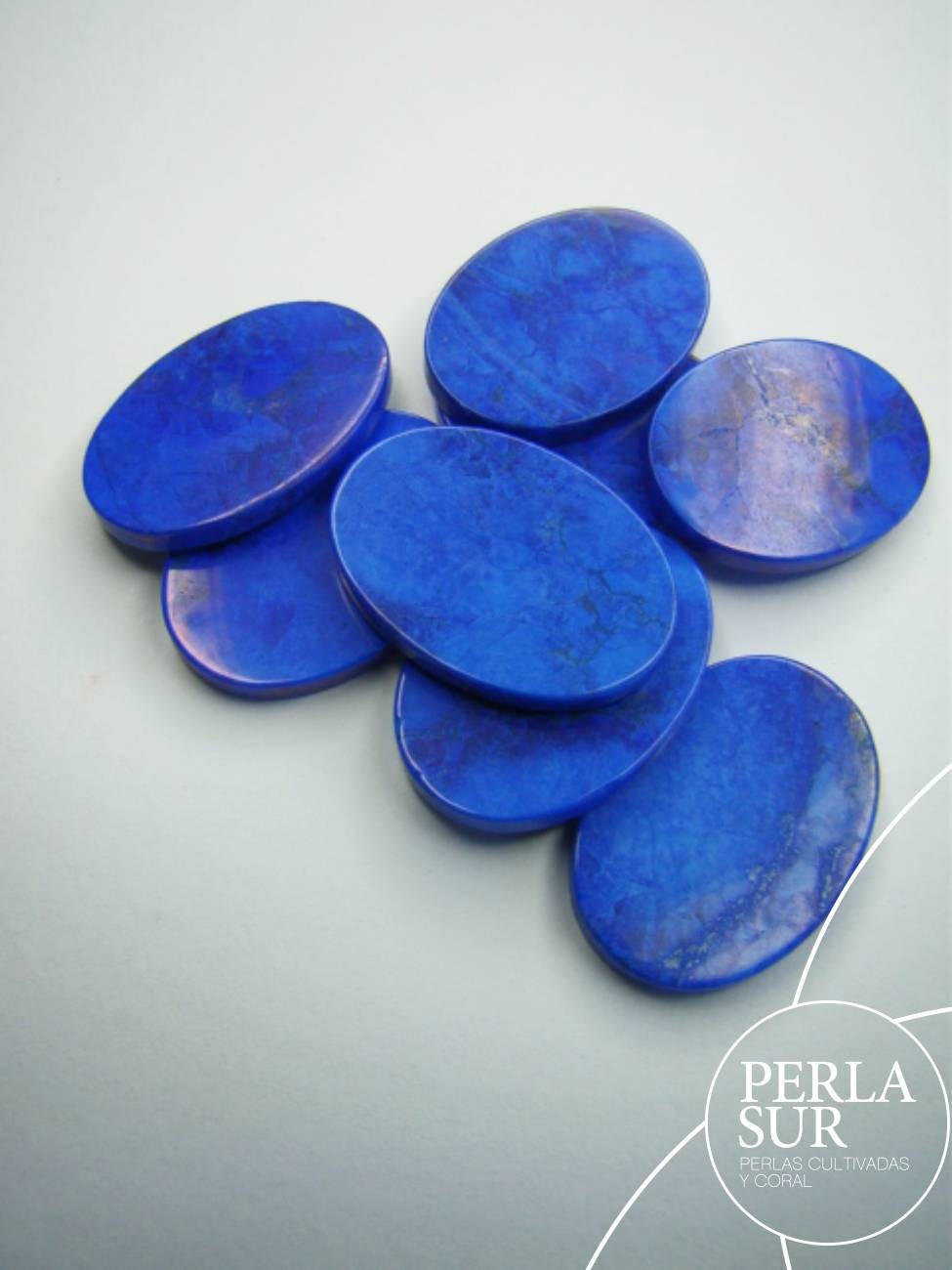 Disco 18x25mm Howlita Lapislázuli