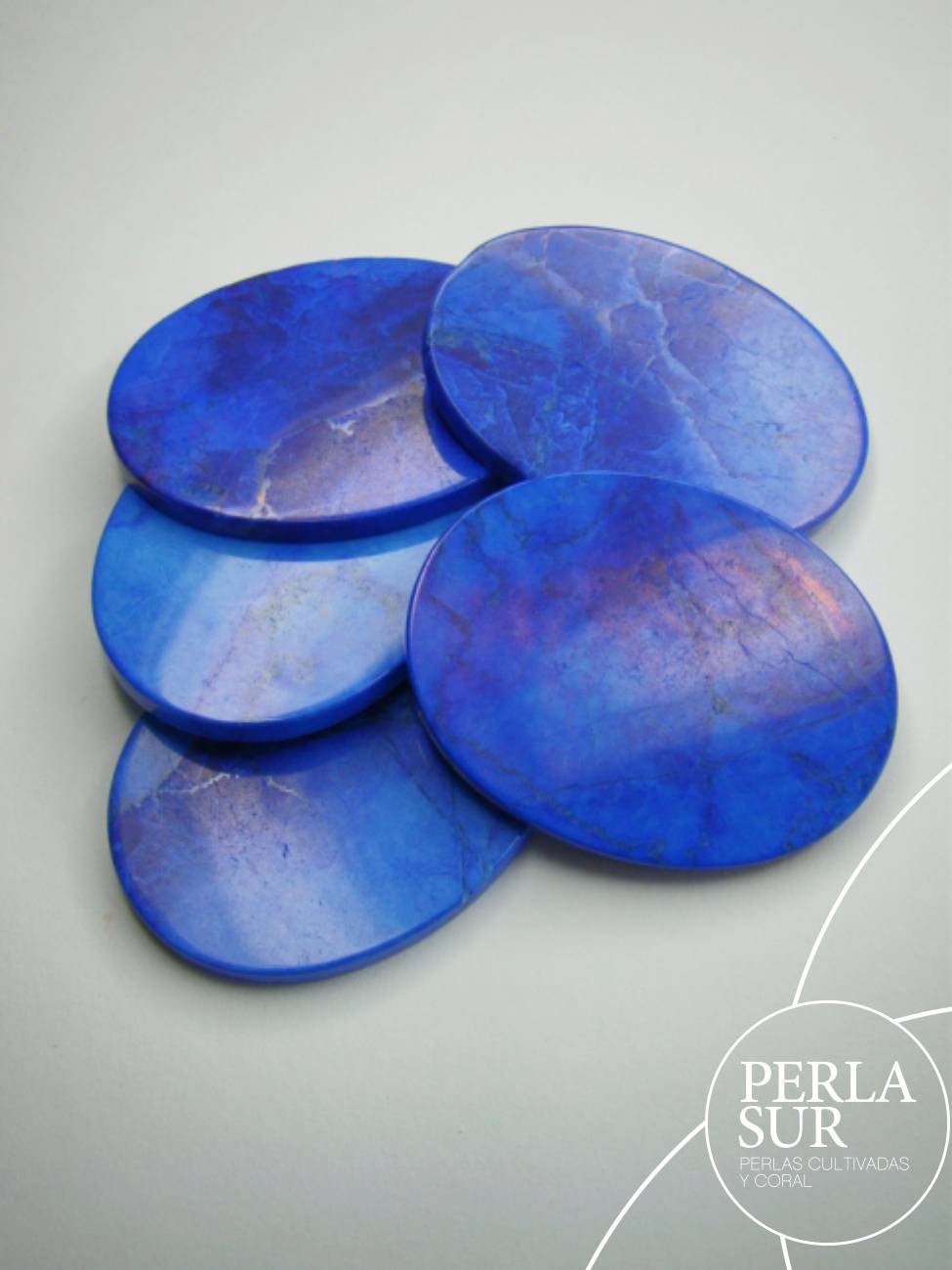 Disco 27x35mm Howlita Lapislázuli