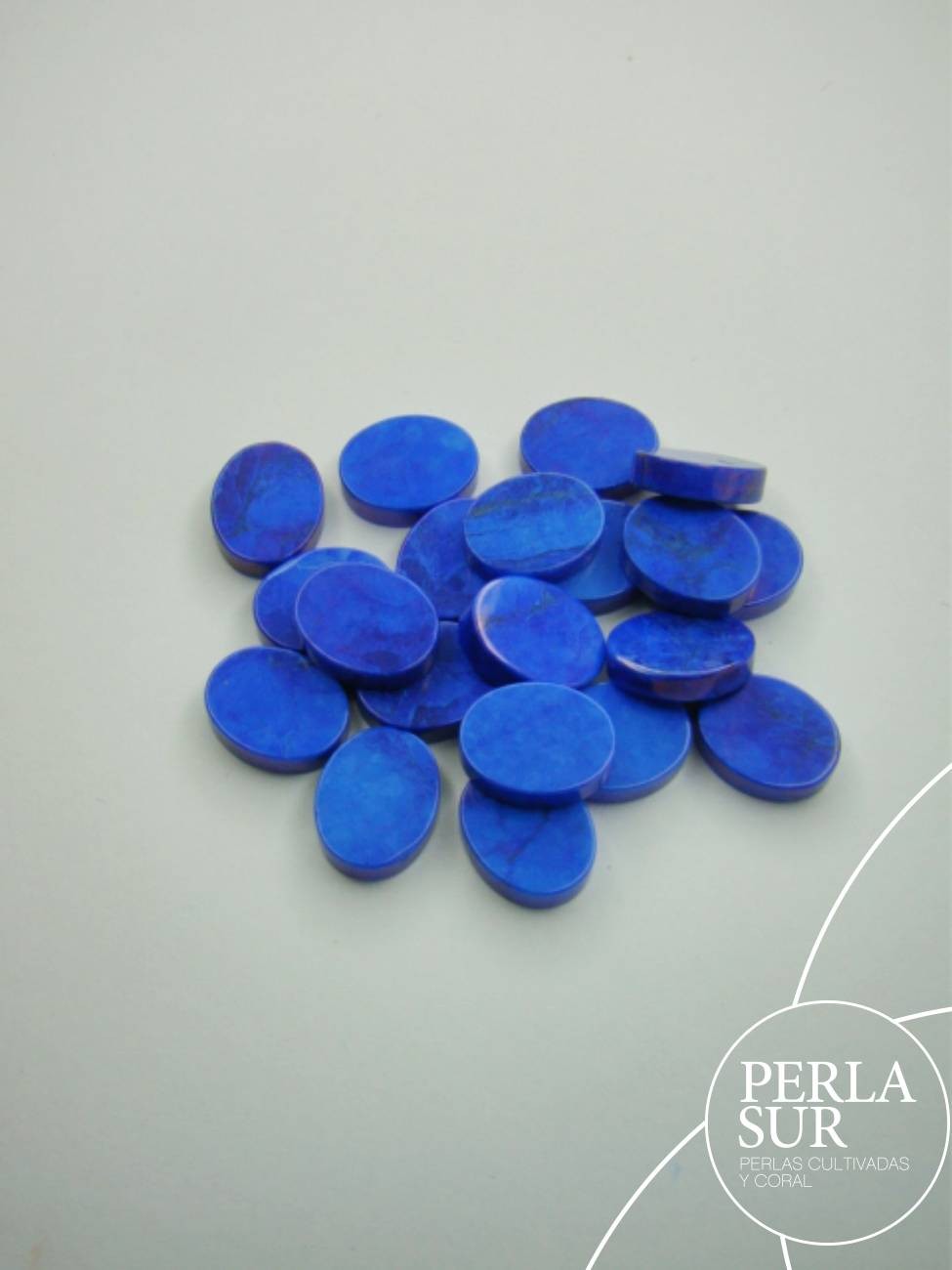 Disco 8x10mm Howlita Lapislázuli