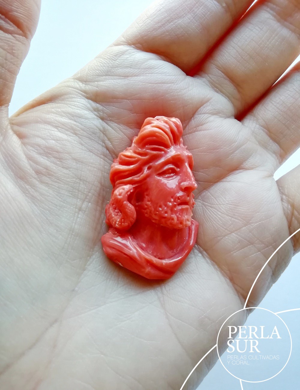 Camafeo 23x38mm Coral Japonés