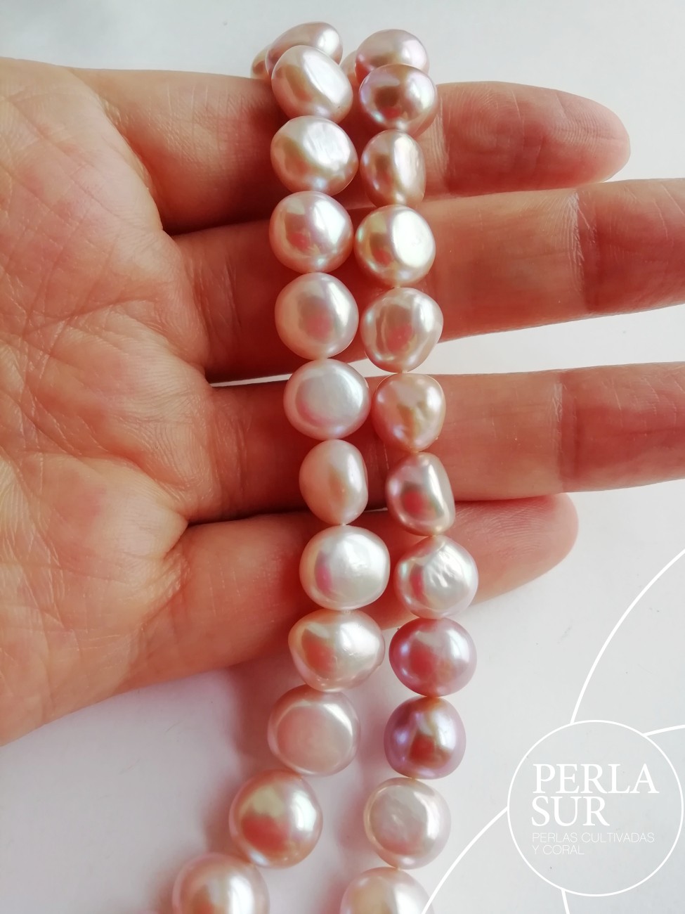 Hilo perla barroca 9-10mm CN (rosa-lila)