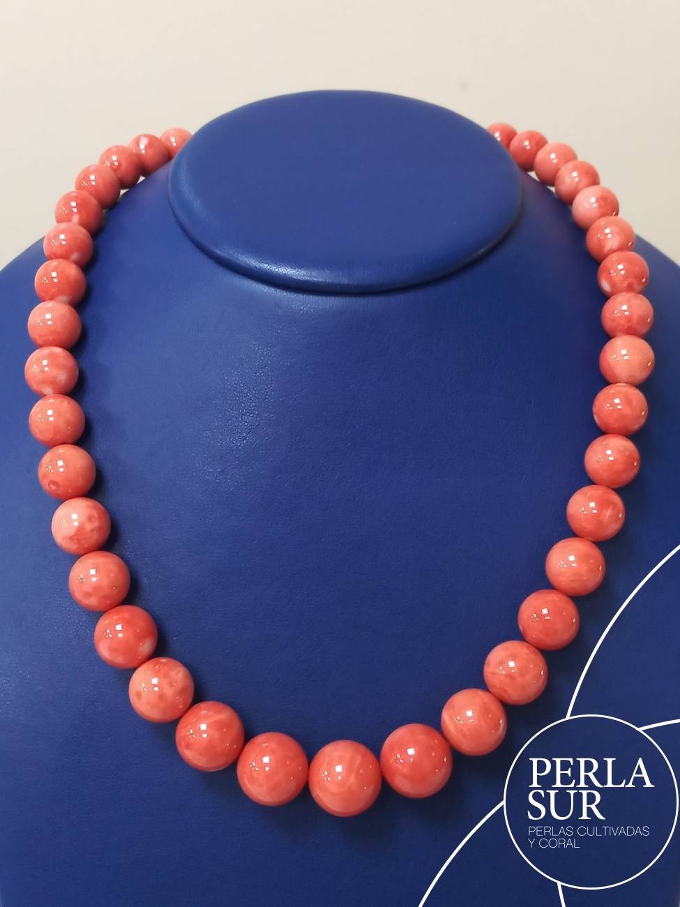 Collar bola 10-15'6mm coral japonés