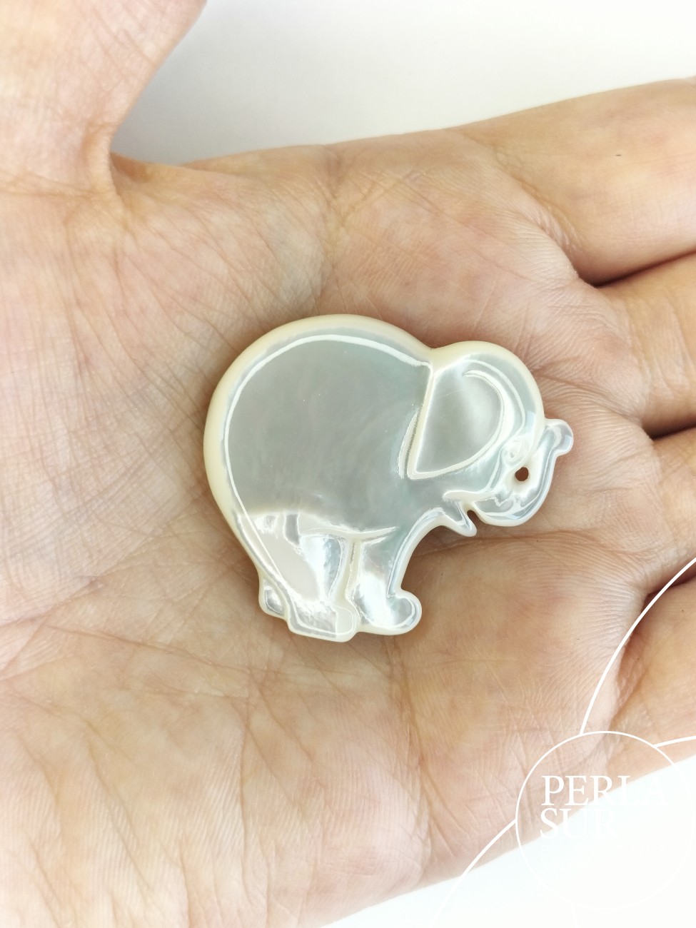 Elefante 32x36mm Nácar Australiana