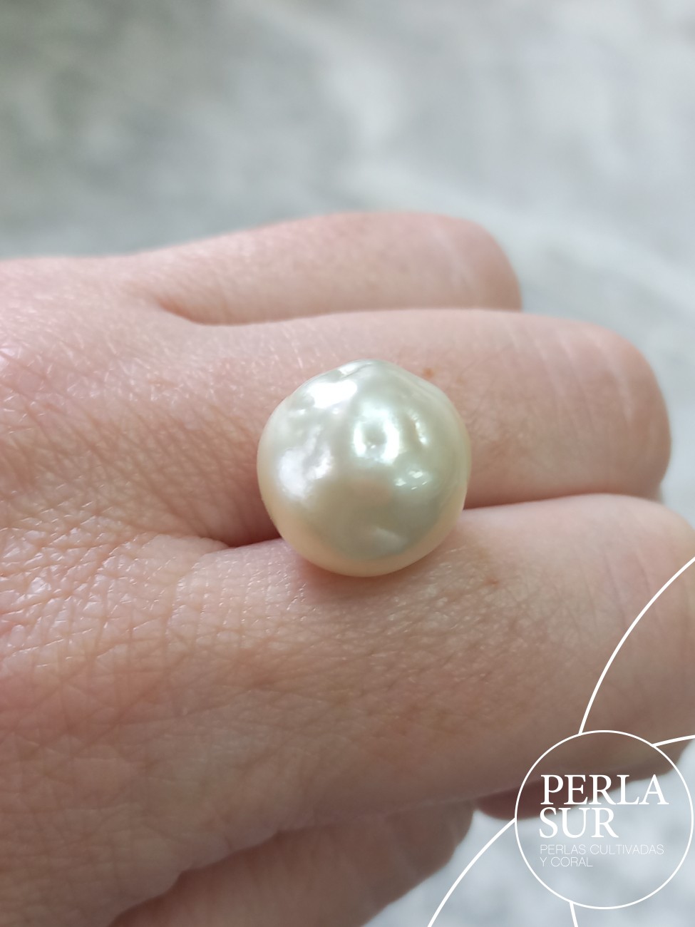 Perla Aus. champagne 15mm barroca