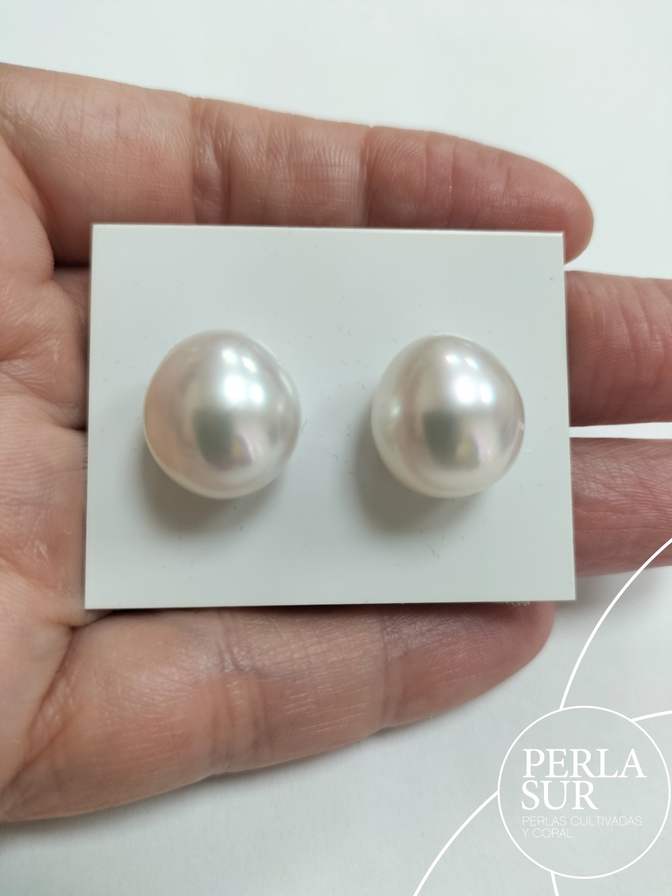 Pareja Perla 13x14'5mm Australiana Oval