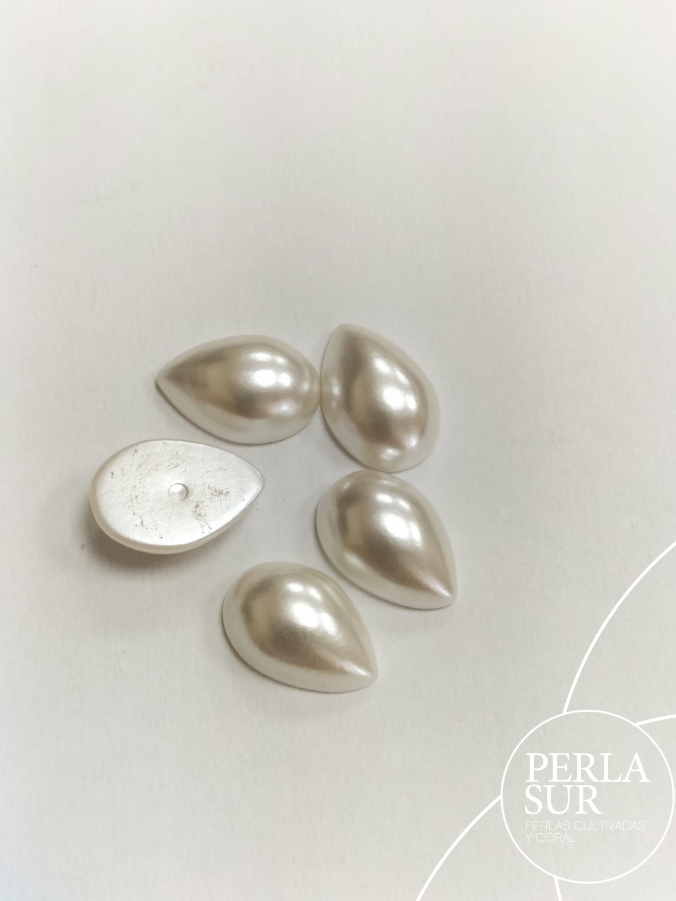 Cabujón lágrima 9x14mm