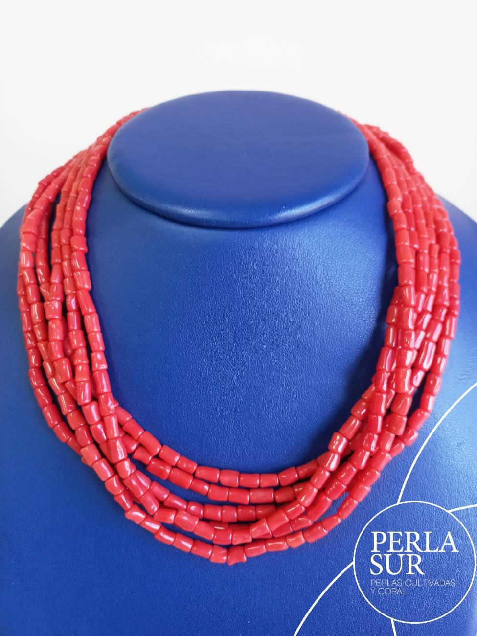 Hilo tronquitos 47cm 4X7mm coral mediterráneo