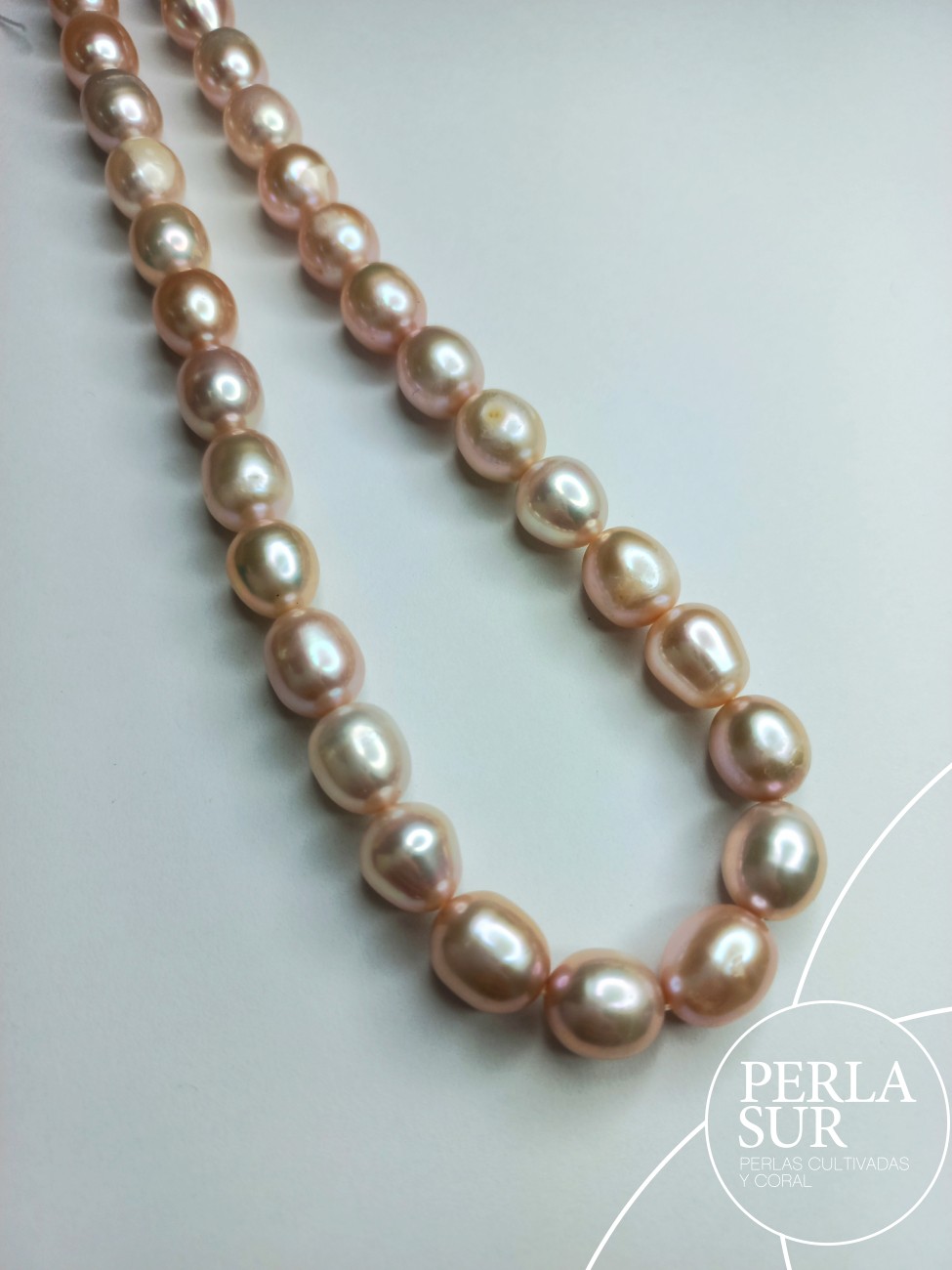 Hilo perla oval 9-10mm CN (lila)