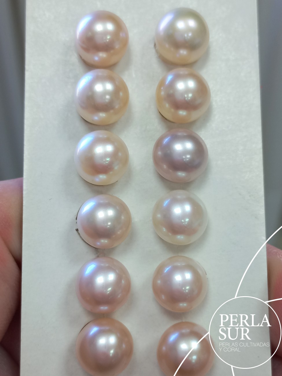 Perla suelta 10-10'5mm Esférica Color Natural SIN taladro