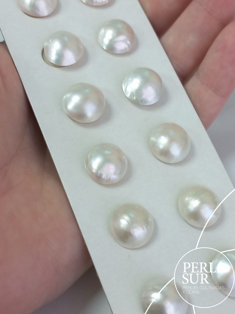 Perla Mabe 13-13'5mm Clásicas PLATEADAS