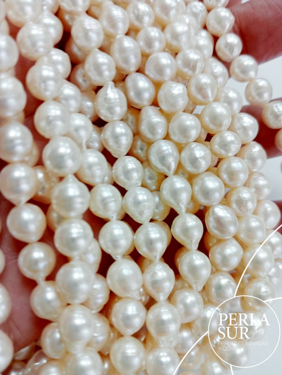 Hilo perla AKOYA 6-6'5mm muy barroco