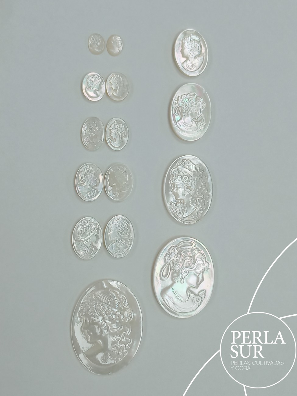 Surtido Camafeos Nácar Australiana