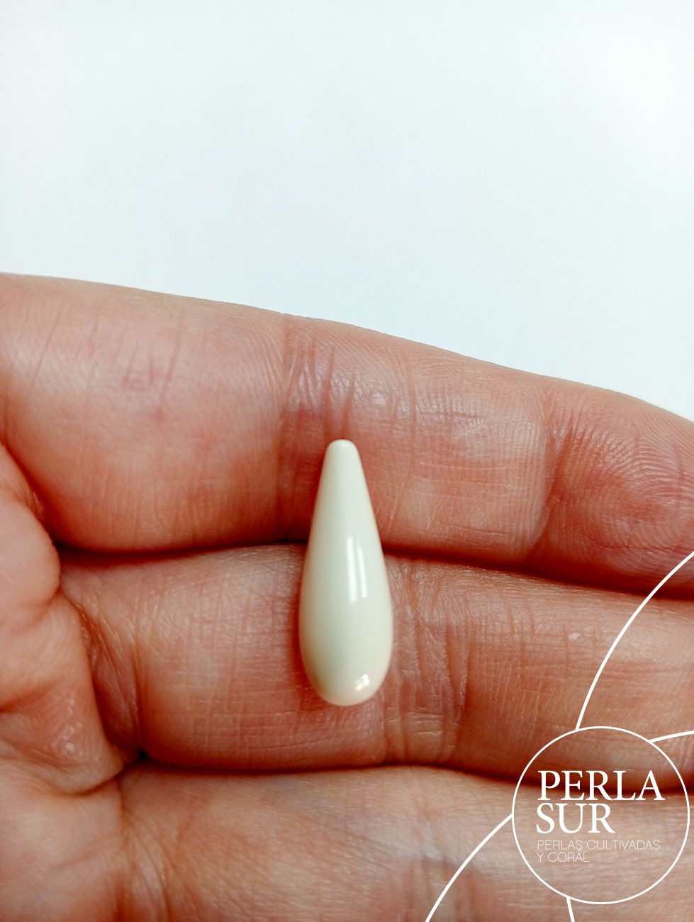 Perilla 7x18mm 1/2t sintético (marfil)