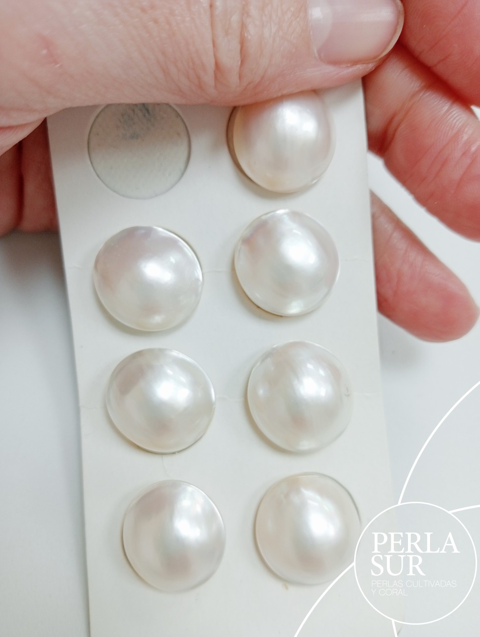 Perla mabe oval 16x17mm