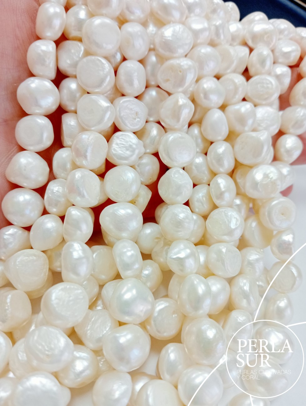 Hilo perla barroca 11-12mm blanca