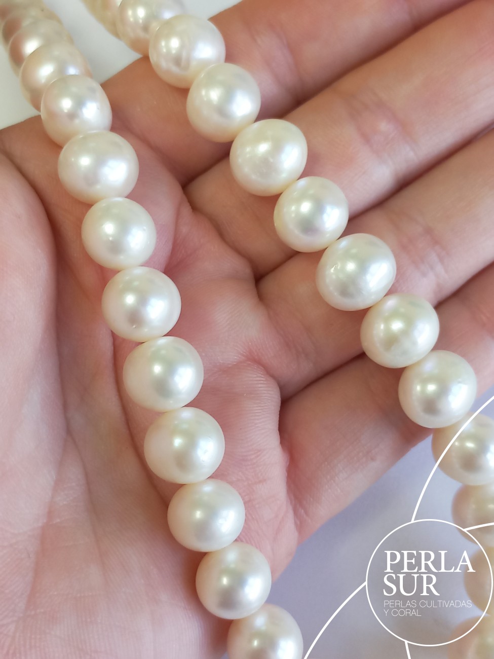 Hilo perla patata 8-9mm blanca