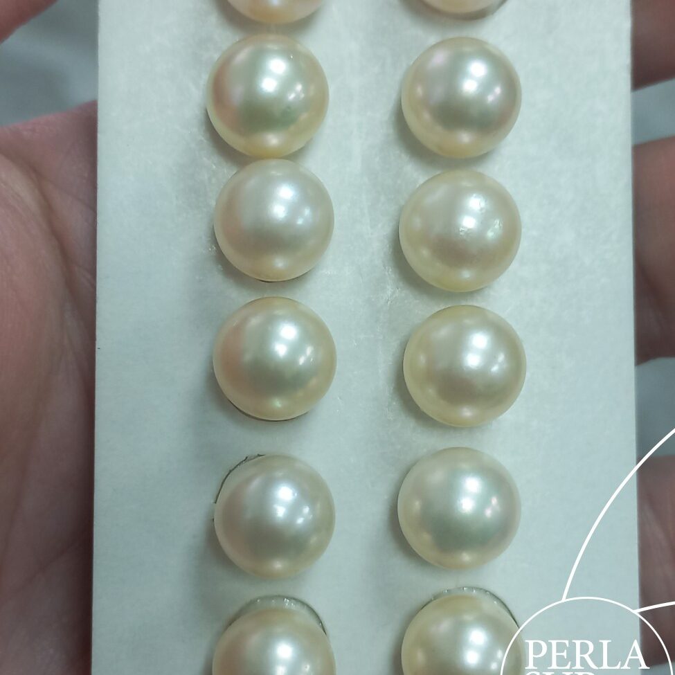 Pareja perla akoya 1/2t 9'25-9'50mm crema